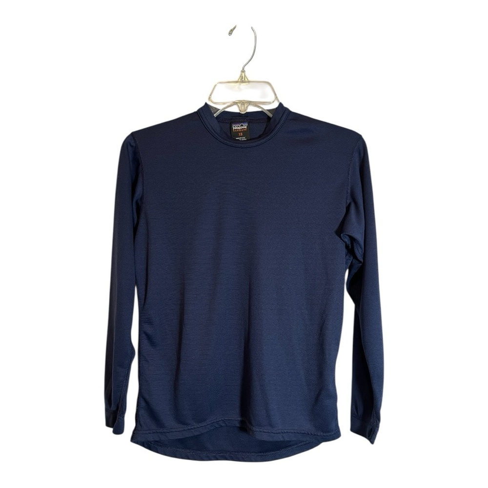 Patagonia Capilene Polyester Navy Blue Base Layer Shirt Size XS